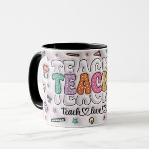 Niedlicher bewundernswerter 3D-Lehrer-Design Tasse