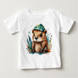 Niedlicher Biber Baby T-shirt