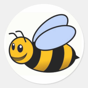 Niedlicher Bienen-Aufkleber Runder Aufkleber