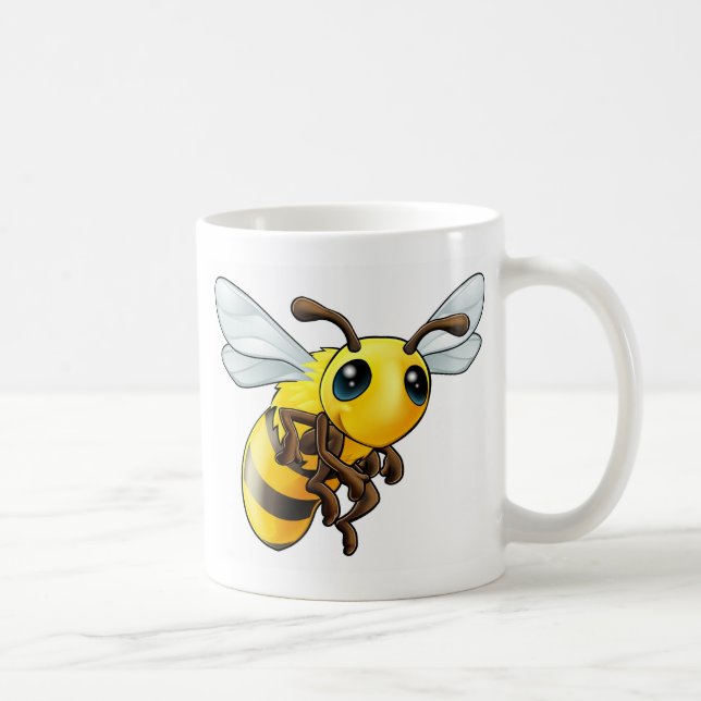 Niedlicher Bienen-Charakter Kaffeetasse (Rechts)