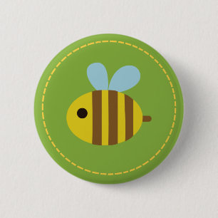 Niedlicher Bienenknopf Button
