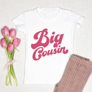 Niedlicher Big Cousin Pink Matching Family Baby T-shirt