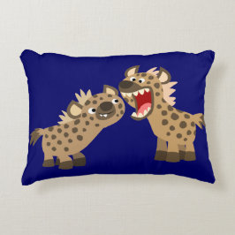 Niedlicher Big Teethed Cartoon Hyenas Akzent Kisse Dekokissen