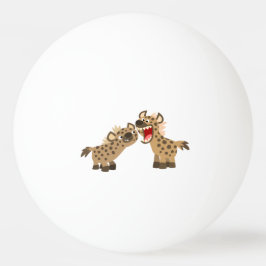 Niedlicher Big Teethed Cartoon Hyenas Ping Pong Ba Tischtennisball