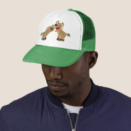 Niedlicher Big Teethed Cartoon Hyenas Trucker Hat Truckerkappe