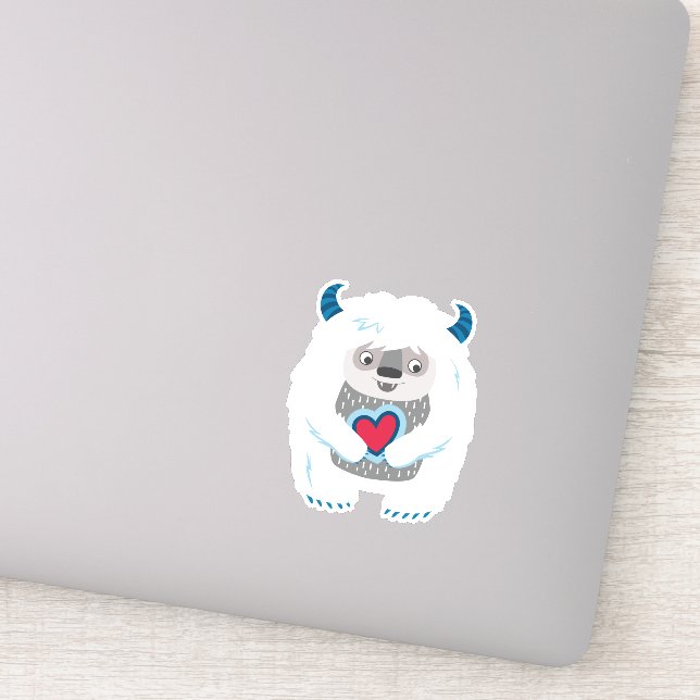 Niedlicher Bigfoot-Sticker Aufkleber (Detail)