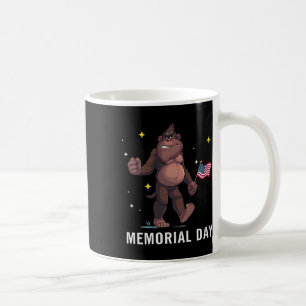 Niedlicher Bigfoot Summer Flag UMemorial Day Premi Kaffeetasse