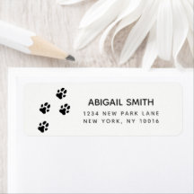 Niedlicher Black Dog Paw-Ausdruck
