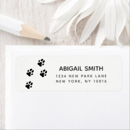 Niedlicher Black Dog Paw-Ausdruck