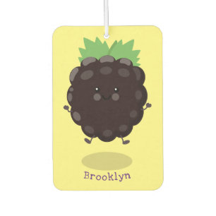 Niedlicher BlackBerry lila Cartoon Autolufterfrischer