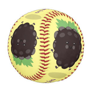 Niedlicher BlackBerry lila Cartoon Baseball