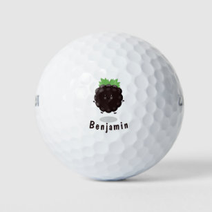 Niedlicher BlackBerry lila Cartoon Golfball