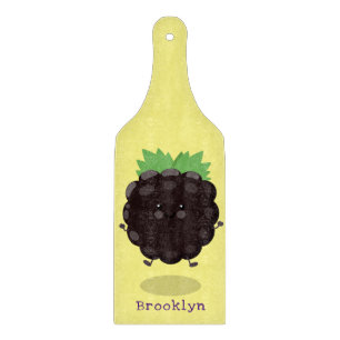 Niedlicher BlackBerry lila Cartoon Schneidebrett