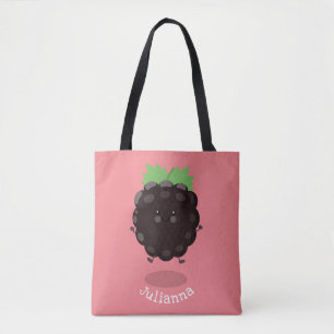 Niedlicher BlackBerry lila Cartoon Tasche