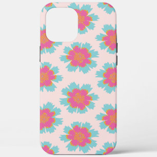Niedlicher blau-rosa Blume Case-Mate iPhone Hülle