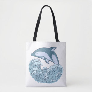 Niedlicher Blaudelphin Tasche