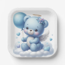 NIEDLICHER BLAUE BABY TEDDY BAR MIT BALLOON