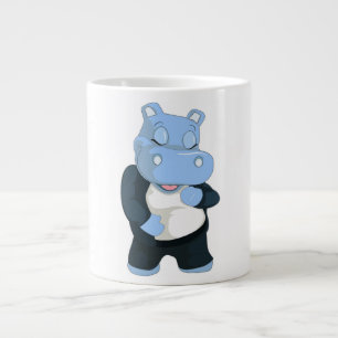 NIEDLICHER BLAUE HIPPO Jumbo-Tasse