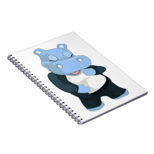 NIEDLICHER BLAUE HIPPO NOTIZBLOCK