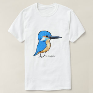 niedlicher blauer Eisvogelvogel T-Shirt