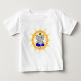 Niedlicher blauer Ganesha Säuglings-T - Shirt
