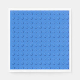 Niedlicher Blauer Gebäude-Ziegelblock Serviette