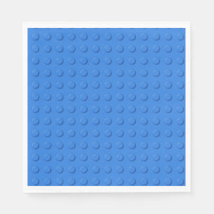 Niedlicher Blauer Gebäude-Ziegelblock Serviette