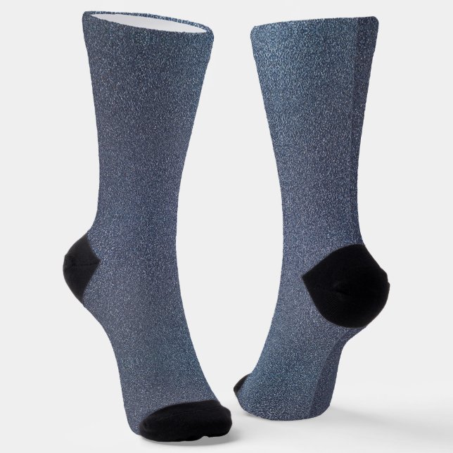 Niedlicher blauer Glitzer Socken (Gewinkelt)
