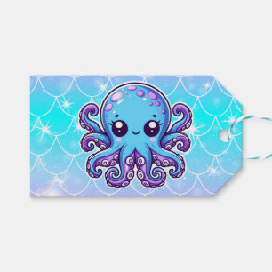 Niedlicher Blauoktopus Geschenkanhänger