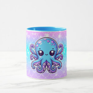 Niedlicher Blauoktopus Tasse