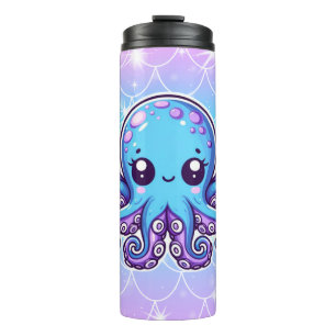 Niedlicher Blauoktopus Thermosbecher