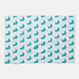 Niedlicher Blauvogel Geschirrtuch