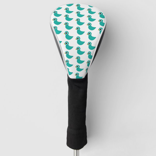 Niedlicher Blauvogel Golf Headcover (Vorderseite)