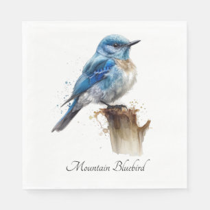 niedlicher Blauvogel Serviette