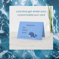 niedlicher Blauwal bald Wortspiel