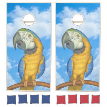 Niedlicher Blu- und Goldmaka-Parrot