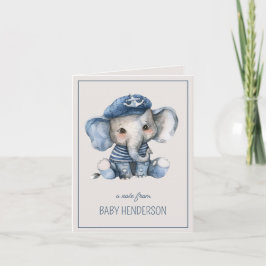 Niedlicher Blue Baby Elephant Personalisiert