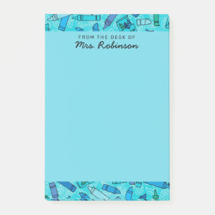 Niedlicher Blue Crayons Lehrer Von 4 x 6 Uhr Post-it Klebezettel