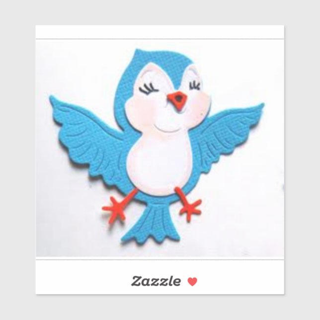Niedlicher Bluebird-Aufkleber für Vinyl-Cut Aufkleber (Blatt)