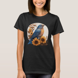 Niedlicher Bluebird-Blumenkohl T-Shirt