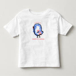 Niedlicher Bluebird-Cartoon Kleinkind T-shirt