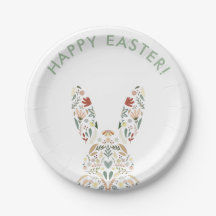 Niedlicher Blumenbunny Ostern Brunch