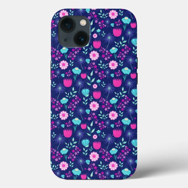 Niedlicher Blumenhintergrund Case-Mate iPhone Hülle (Rückseite)