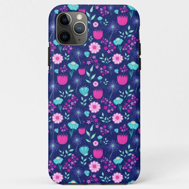 Niedlicher Blumenhintergrund Case-Mate iPhone Hülle (Rückseite)