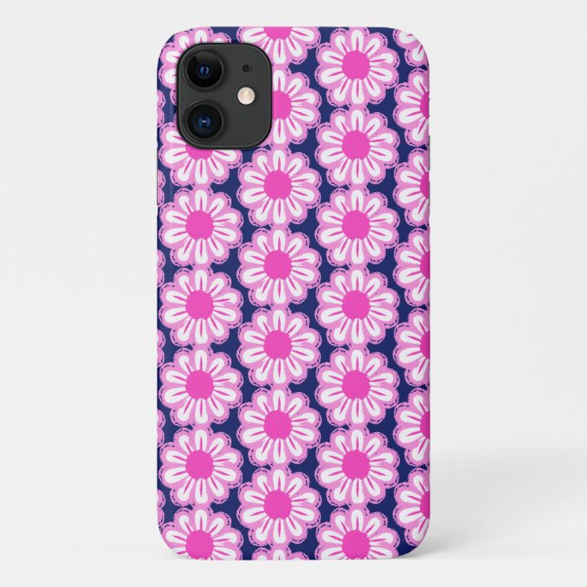 Niedlicher Blumenhintergrund Case-Mate iPhone Hülle (Rückseite)