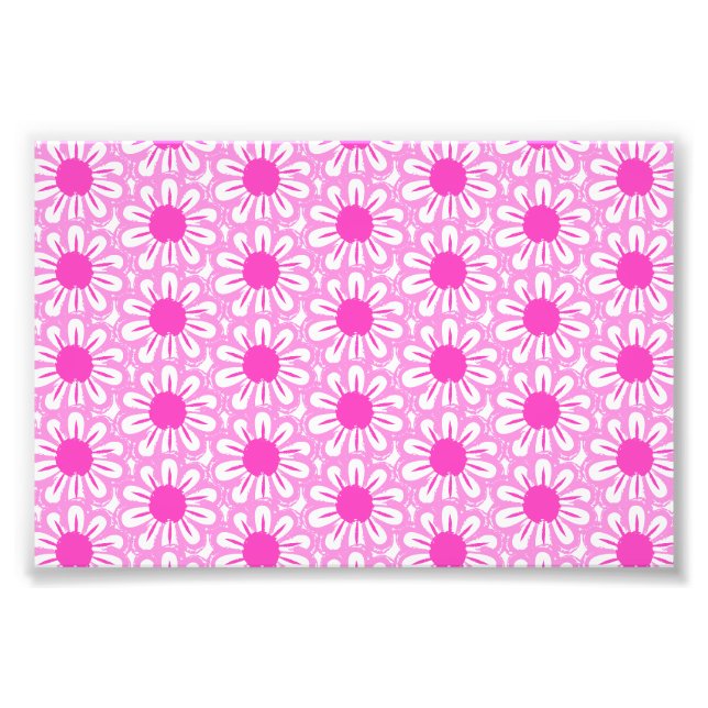 Niedlicher Blumenhintergrund Fotodruck (Vorne)