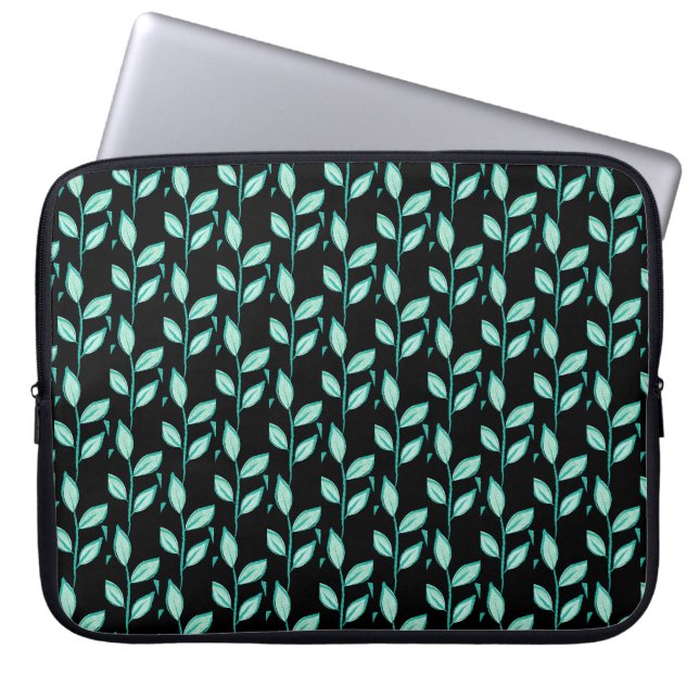 Niedlicher Blumenhintergrund Laptopschutzhülle (Vorderseite)