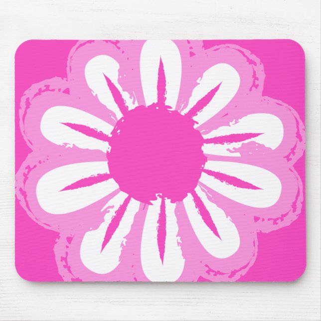 Niedlicher Blumenhintergrund Mousepad (Vorne)