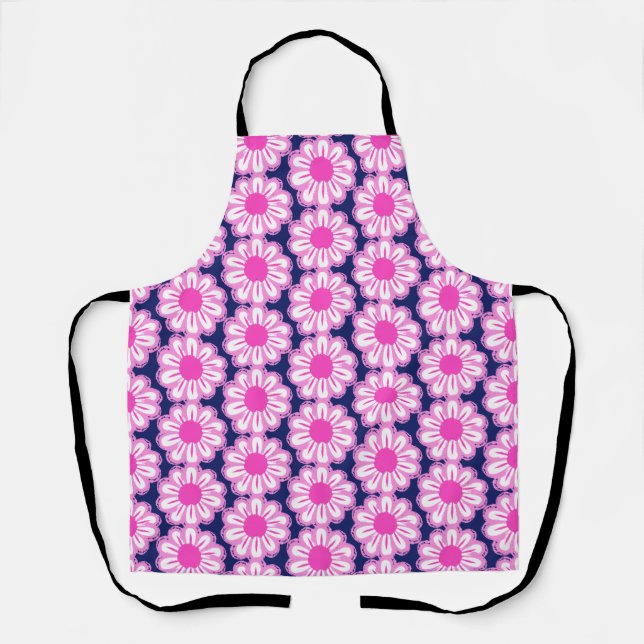 Niedlicher Blumenhintergrund Schürze (Vorderseite)