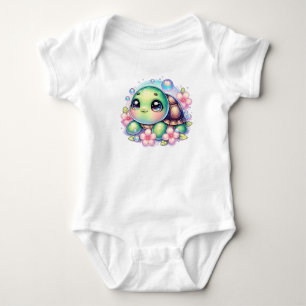 Niedlicher Blumenkrug Baby Strampler